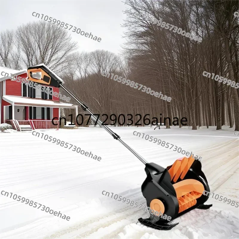 Snow Sweeper Road Surface Snow Throwing Small Hand Push Snow Removal Road Household Property Lithium Battery Electric