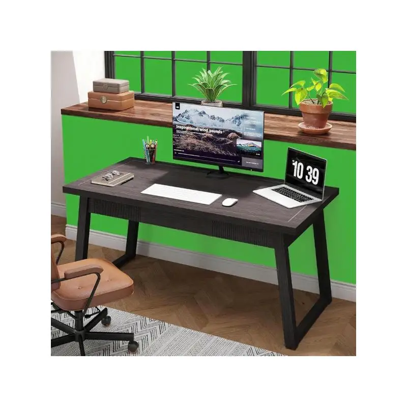 Ergonomic Computer Desk with Adjustable Height and Storage Solutions for Home Office