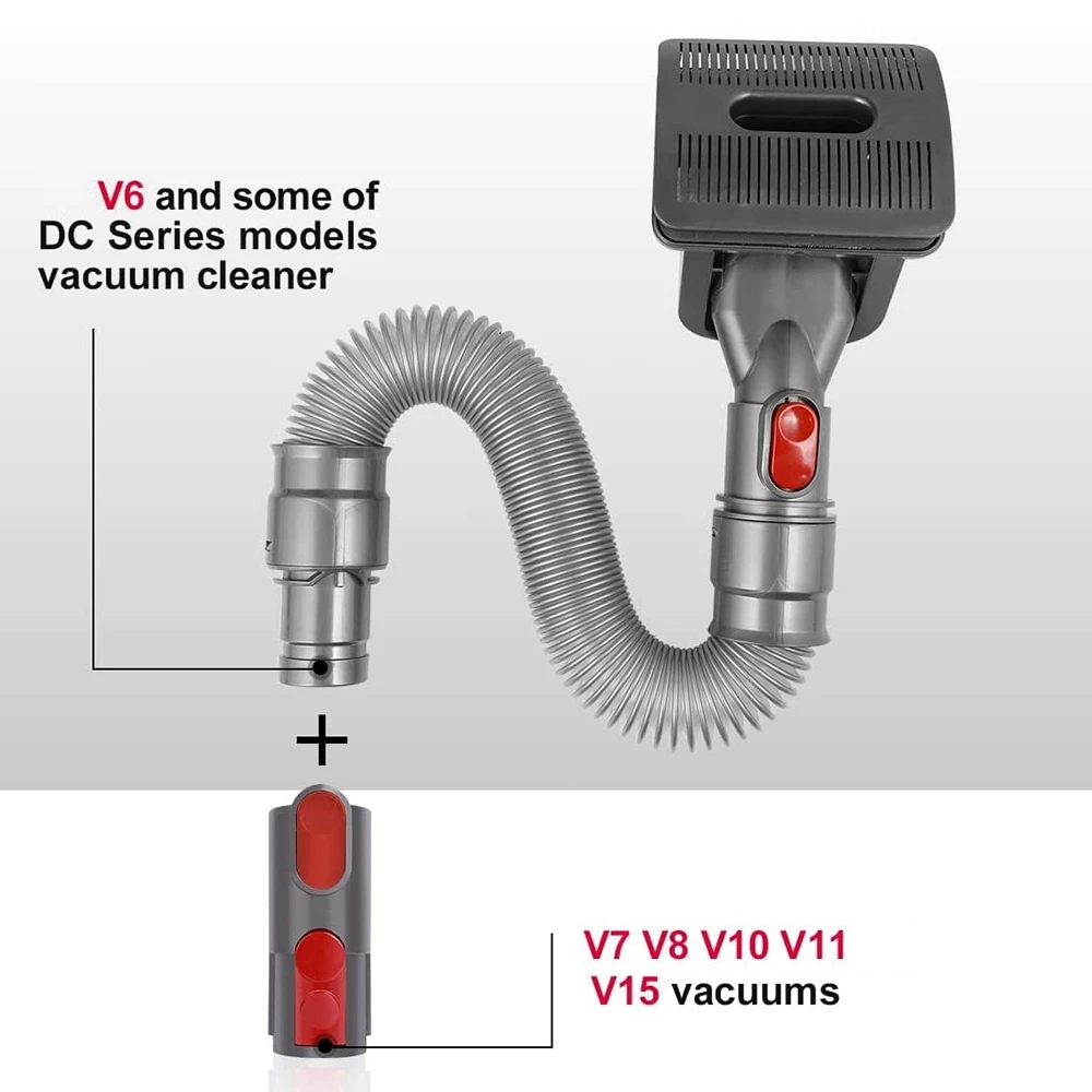 ペットのヘアブラシ,フレキシブルエクステンションホース,dyson v15,v11,v10,v8,v7,dog,cat用の交換部品