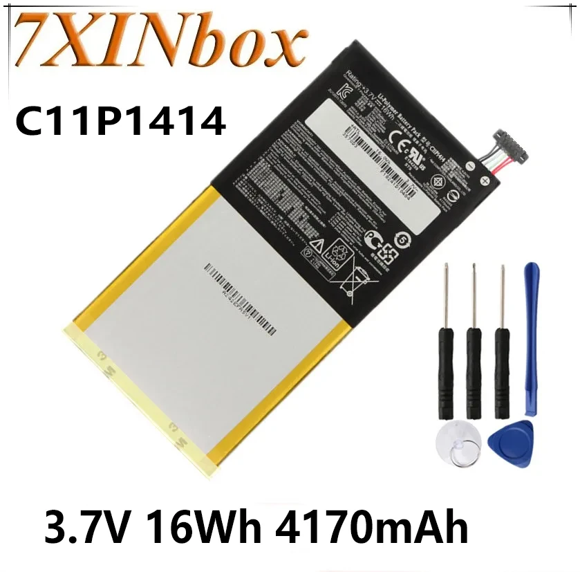 

7XINbox 3.7V 16Wh 4170mAh Original C11P1414 Laptop Battery For Asus ZenPad 8.0 Power Case CB81 Z380 Series Tablet