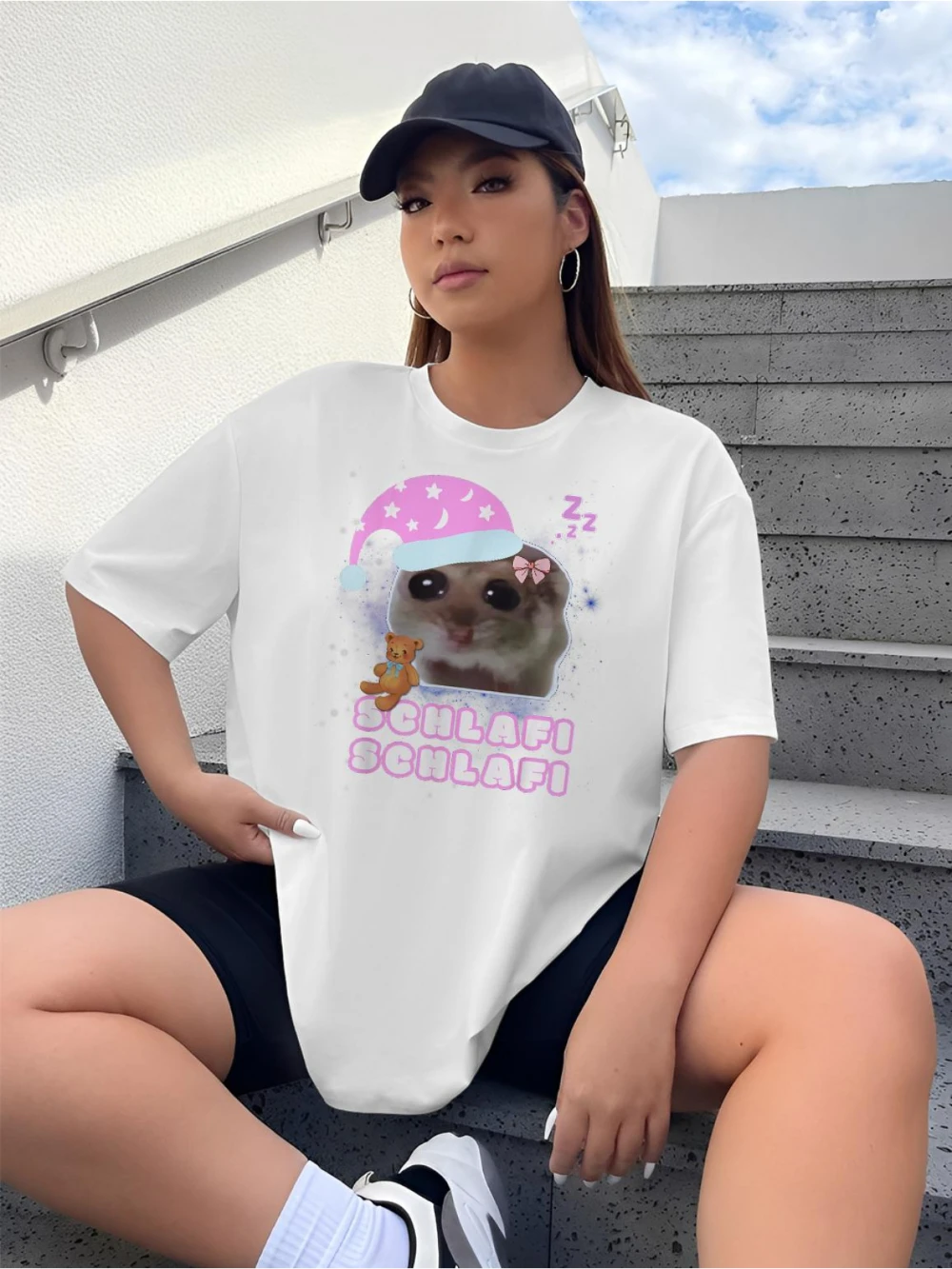 Adorable hamster pajamas with a charming design, featuring phrases like 