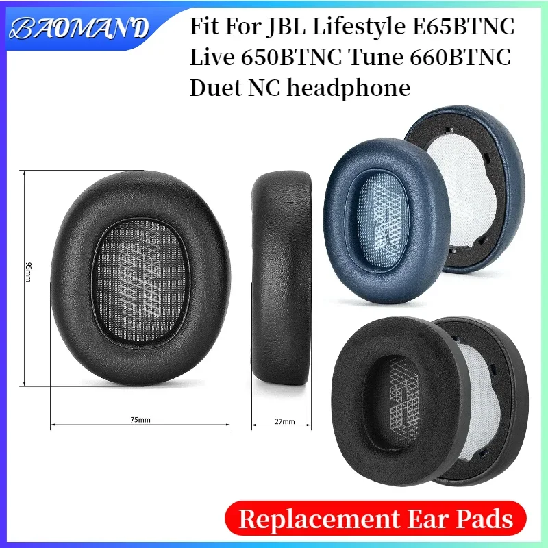 

Ear Pads Headphone Earpads For JBL Lifestyle E65BTNC Live 650BTNC Tune 660BTNC Duet NC Ear Pads Headphone Earpad Earmuff BAOMAND