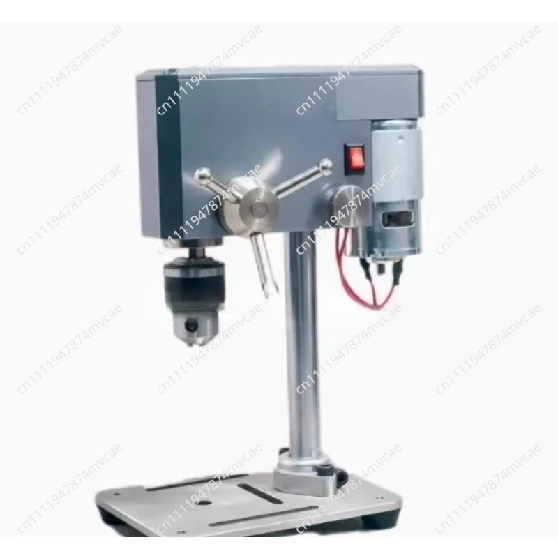 12V-24V Precision Mini Bench Drill - Multifunctional Home Use for Bead Making & Watch Repair, Space Grey