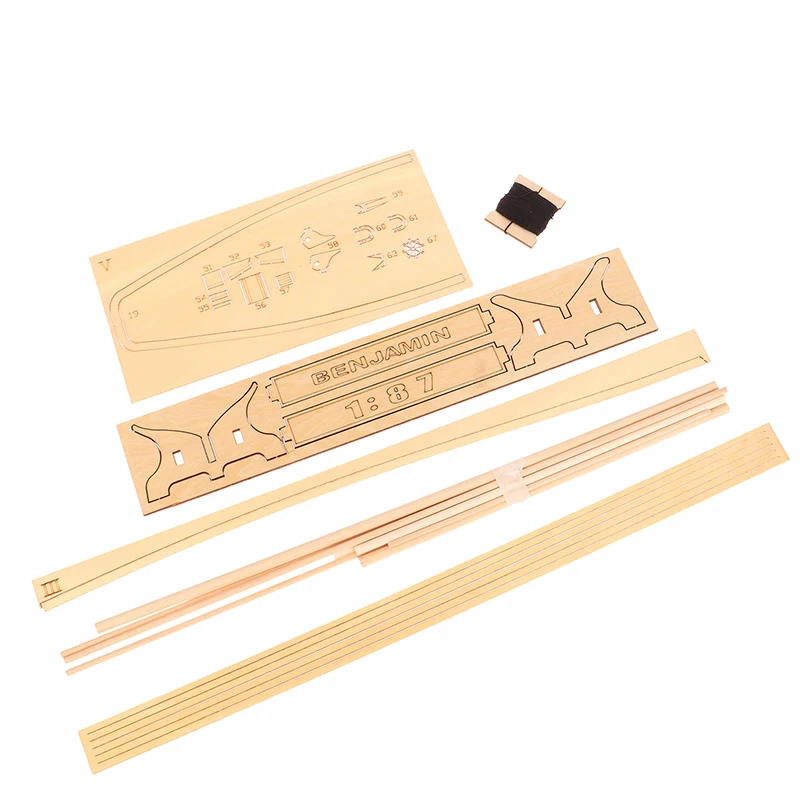 1:87 Ben Jamin W. Latham Sailing Wood DIY Ship Assembly Model Classical Wooden Boat Home Desk Decoration