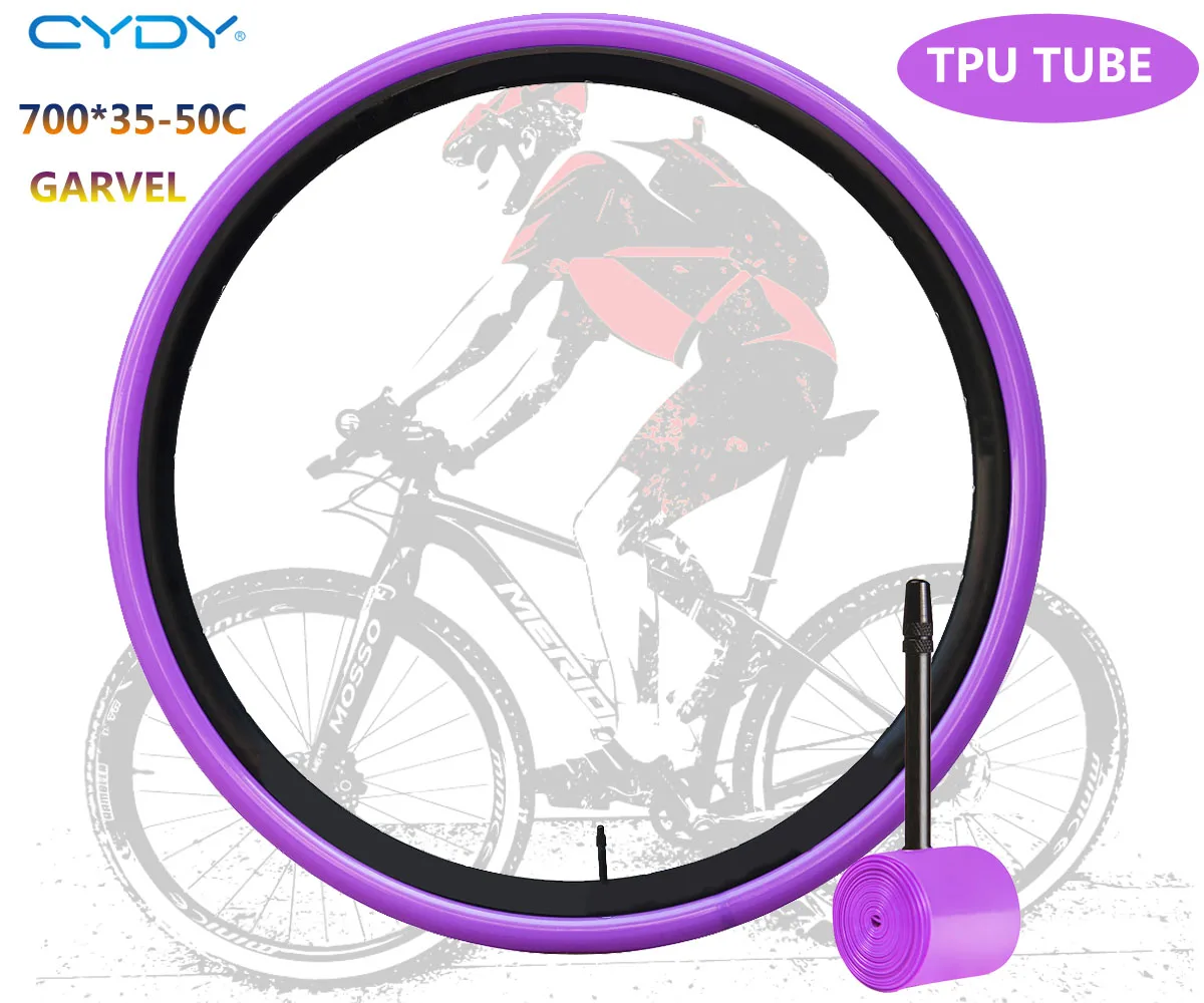 Dętka roweru szosowego CYDY TPU 700C 700x35-50C do 35C 38C 40C 45C 50C kamera biciyele MTB 29x1,5-1.95 pneu aro