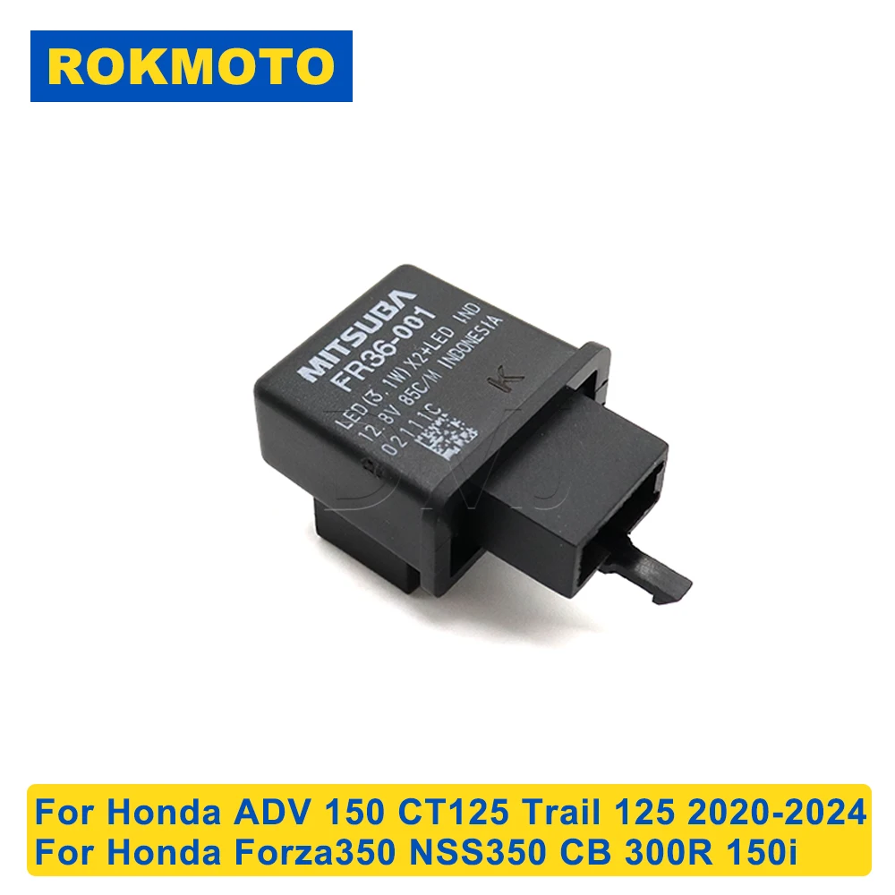 Fit For Honda ADV 150 CT125 Trail 125 Forza350 NSS350 CB300R Motorcycle LED Flasher Relay Turn Signal Bulb Hyper Flash Switch