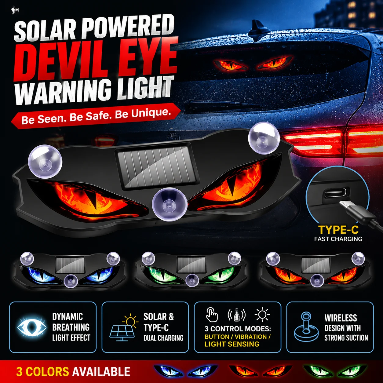 Lighting Decor Inc - Lampu Peringatan Mobil Mata Setan Tenaga