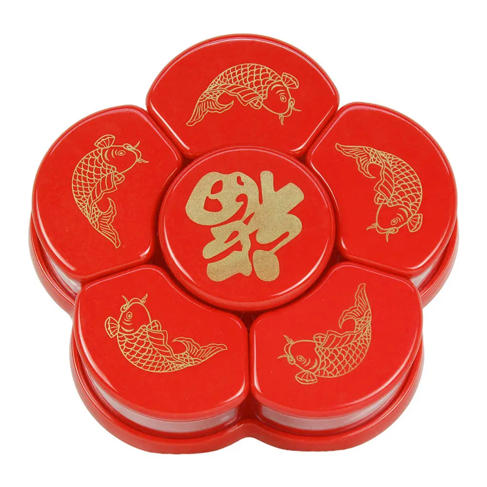 

Plastic Divided Fruit Tray Snack Holder Household Dried Food Container Party Serving Plate Desktop Candy Box Plastic Fruit Tray