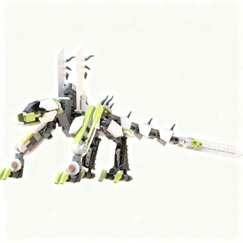 220pcs MOC Medium Lime Robotic Hound System Model Building Blocks Construction Toy Christmas Gift Education Assemble Creative