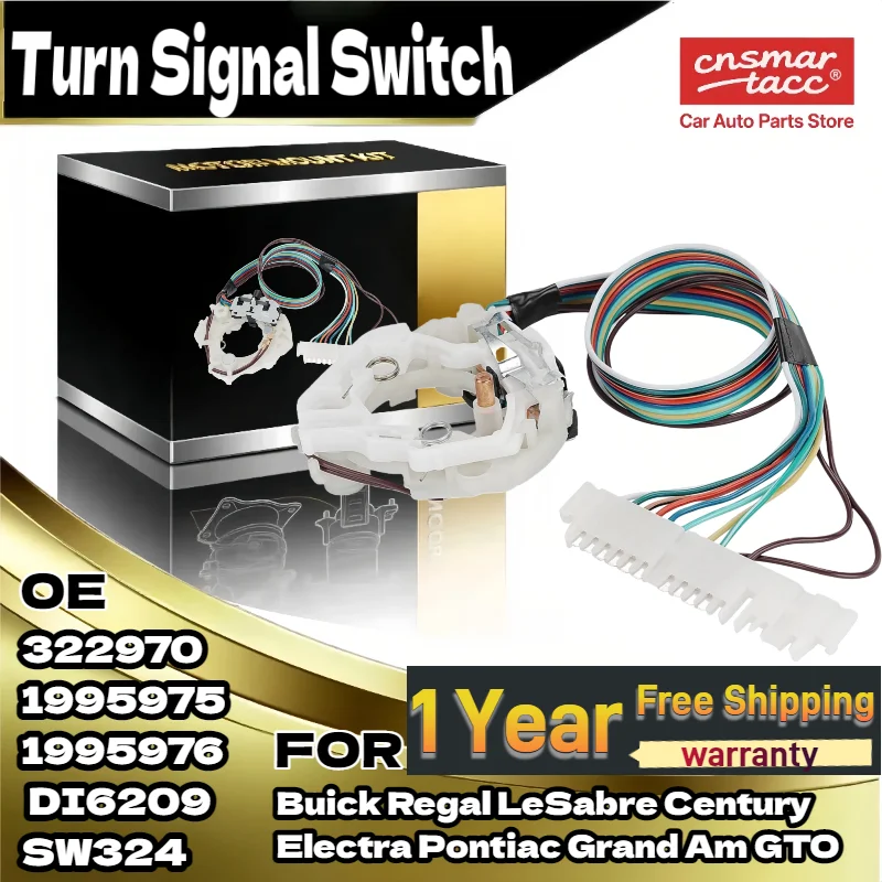 Para Buick Regal LeSabre Century Electra, para Pontiac Grand Am GTO-interruptor de señal de giro 322970 1995975 1995976 DI6209 SW324