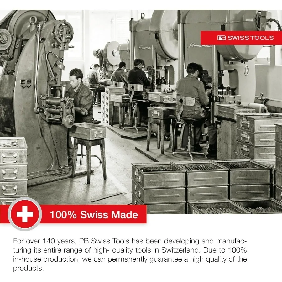 PB Swiss Tools PB 971.C6 und E6 Leerer Modularer BitBlock-Halter Kunststoff-Aufbewahrungsregal für 10 Stück 1/4" C6 & E6 Schraubendreher-Bits – Detail 5