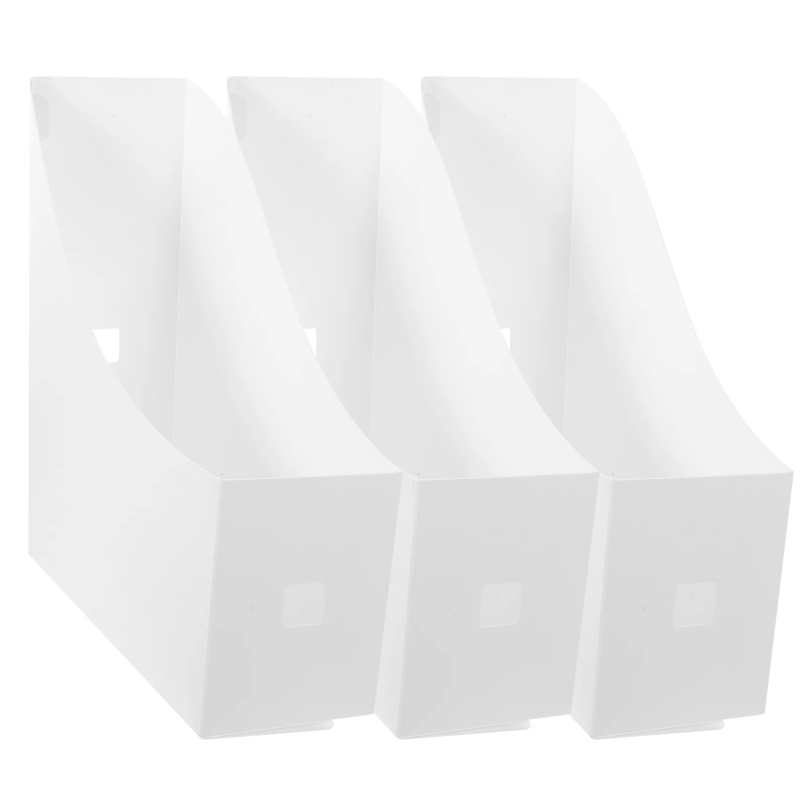 3Pcs File Organizer Corrugated Paper Multi-Function Desktop Magazine Holder Office Book Rack File Organizer