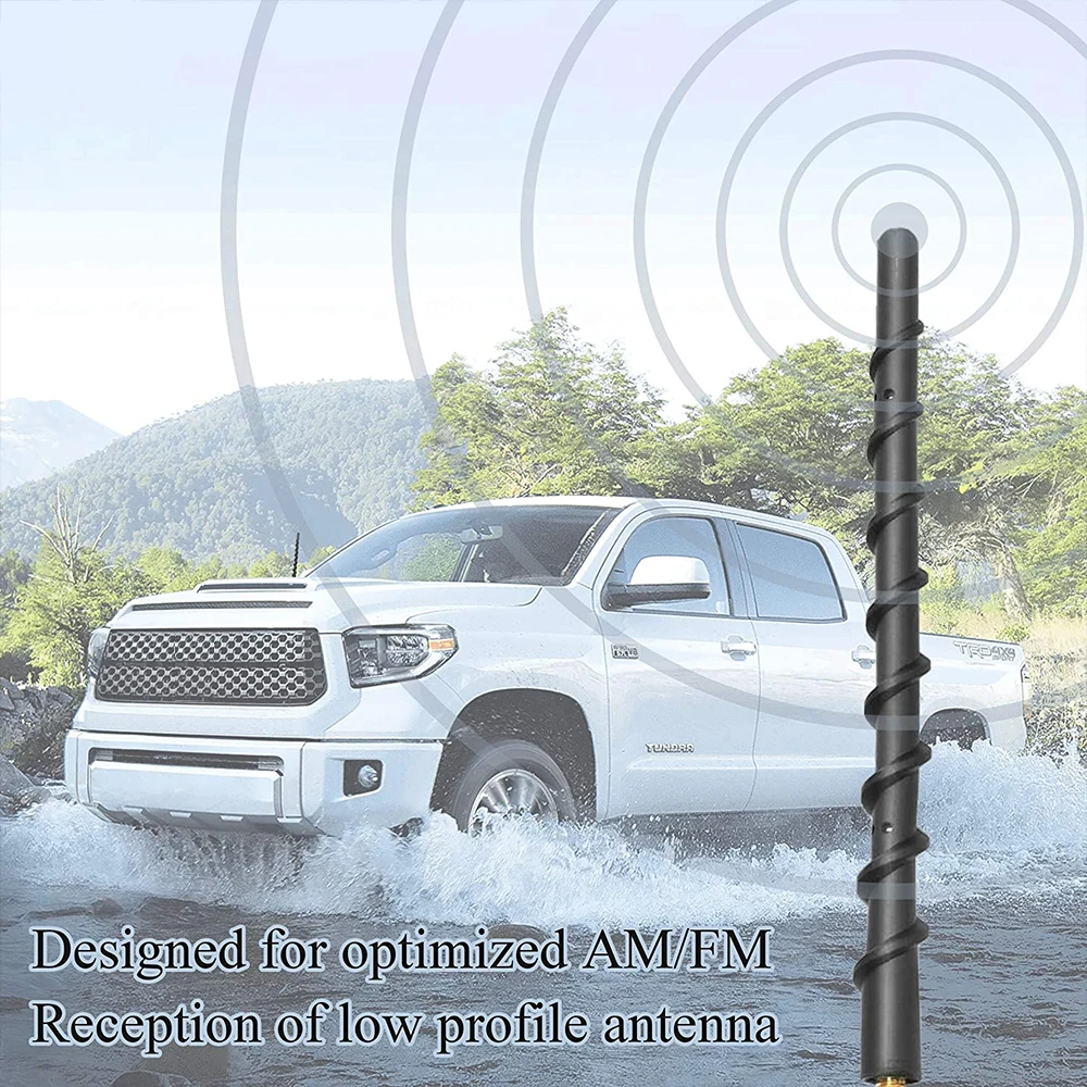 

13Inch Car Antenna Mast Flexible Rubber AM FM Signal Radio Aerial for Chevy Silverado GMC For Ford F150 For Dodge Ram Wrangler