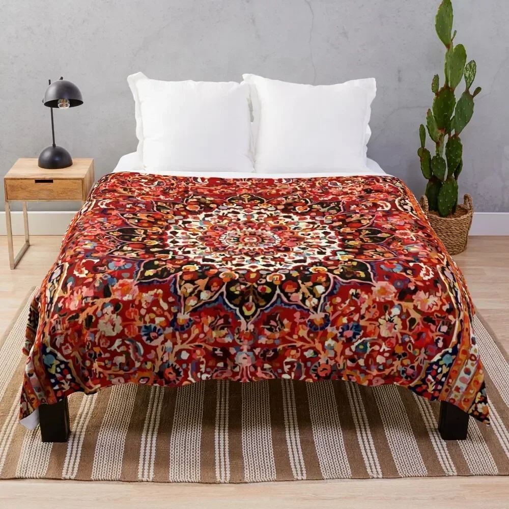 

Antique Floral Persian Rug Pattern Throw Blanket heavy to sleep Blankets Sofas Of Decoration Decorative Sofa Blankets