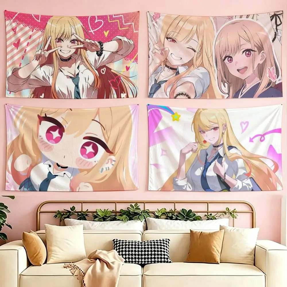 

My D-Dress Up D-Darling Marin Kitagawa flag Suitable For Party Club Outdoor Interior Wall Decoration Banner Fans Gift