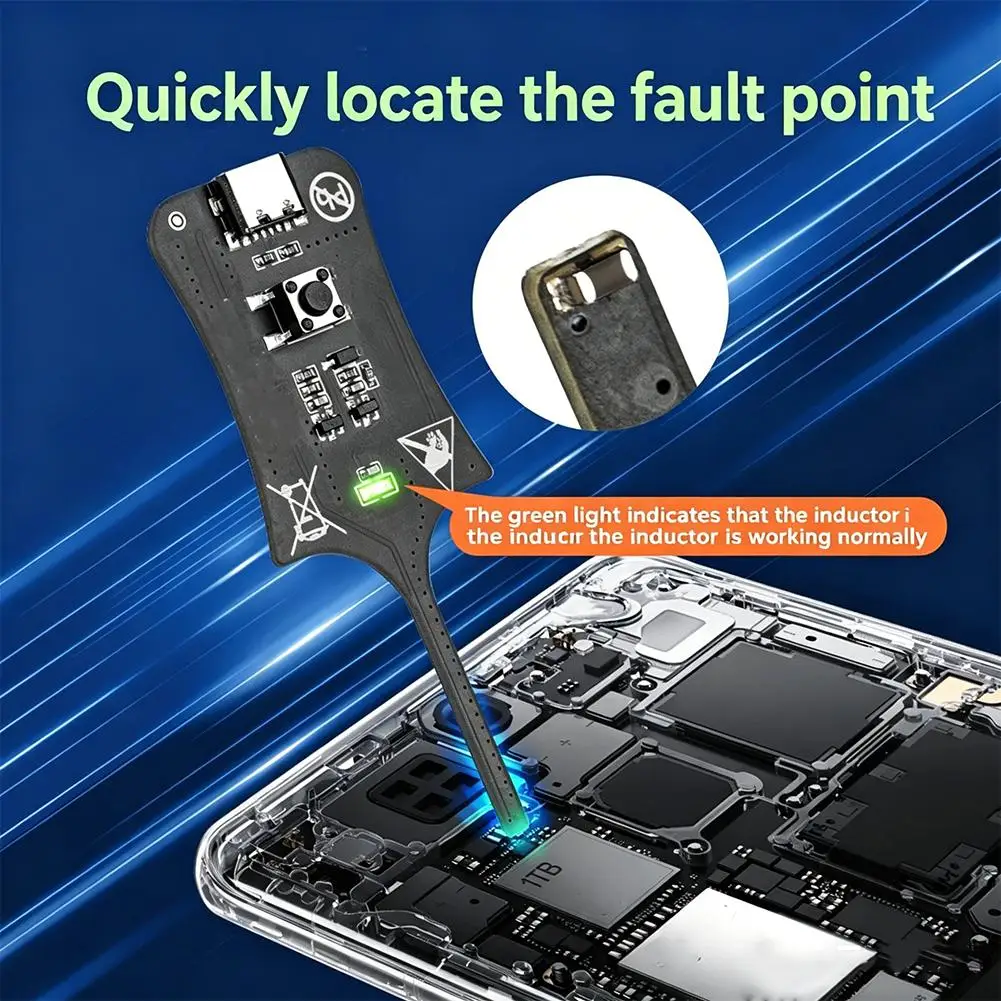 Motherboard Coil Tester Inductor Detector Tool For PC Repair Electromagnetic Induction Quick Fault Check