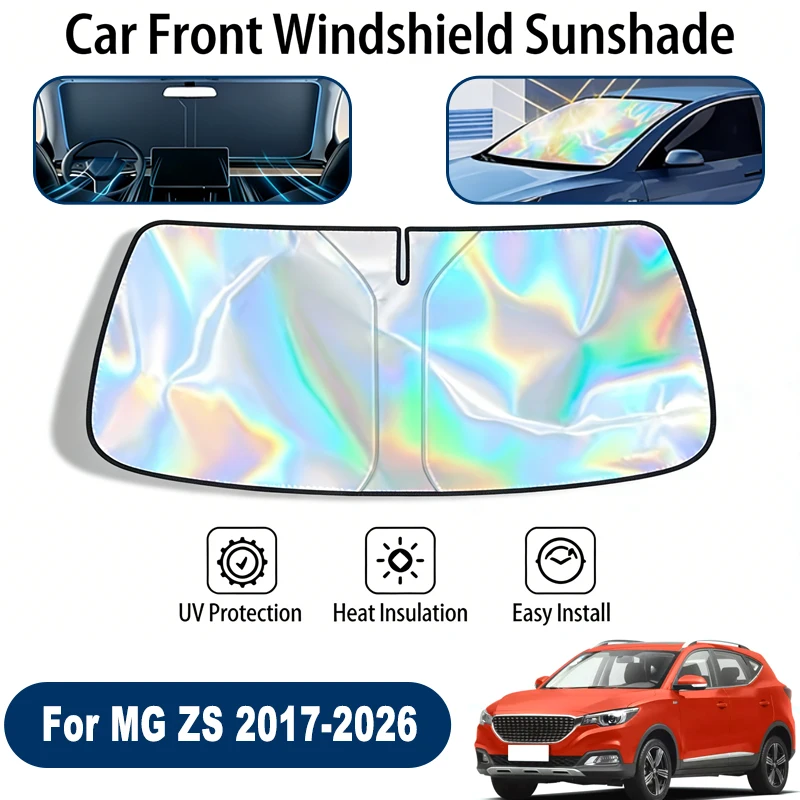

Windshield Sun Shade For MG ZS 2017-2026 Foldable UV Reflective Front Window Sun Protection Cover Accessories