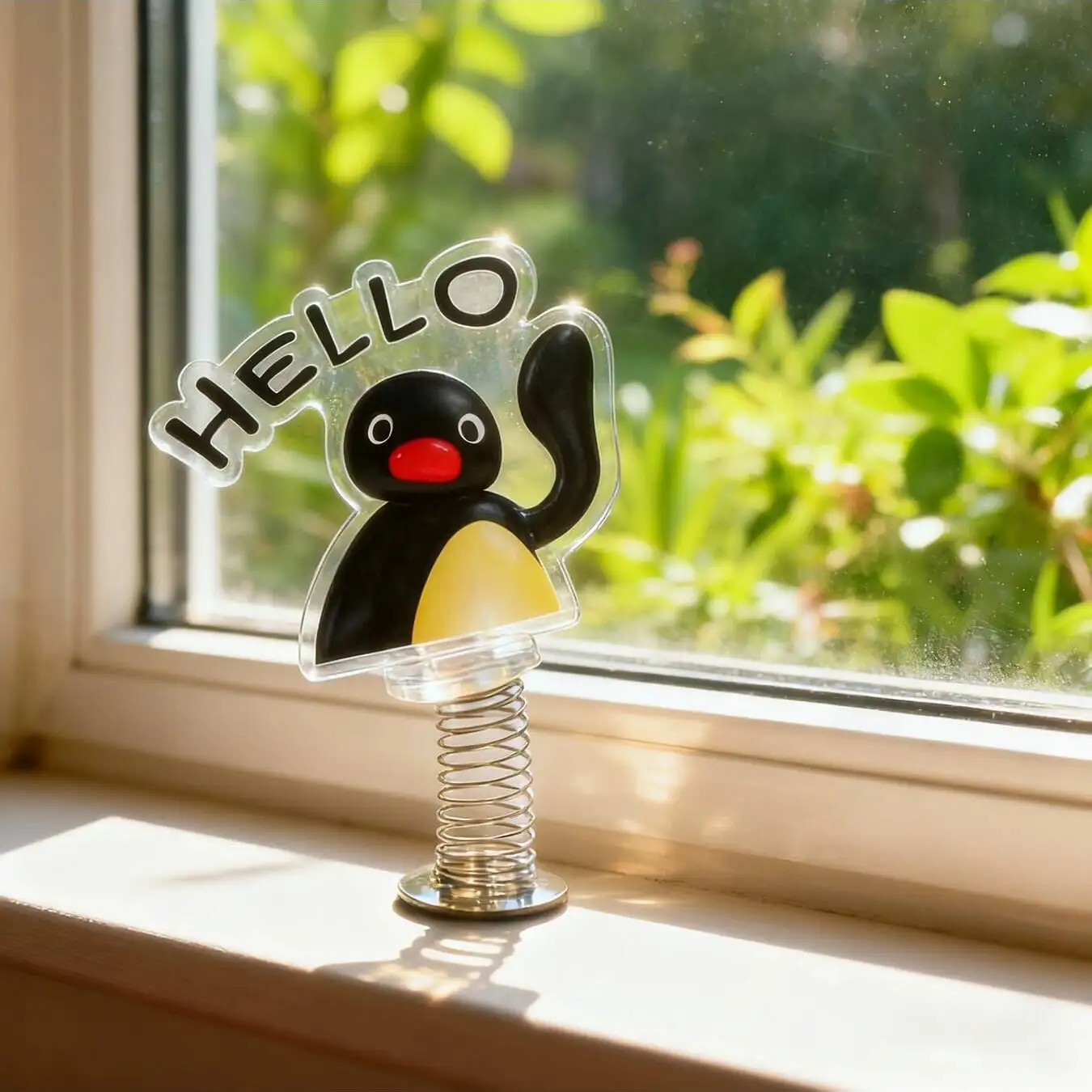 

Pingu Spring standee, 2D Double-Sided Film Acrylic Stand, Desktop ,Decor Car, Ornament Collection Birthday, Christmas Gift