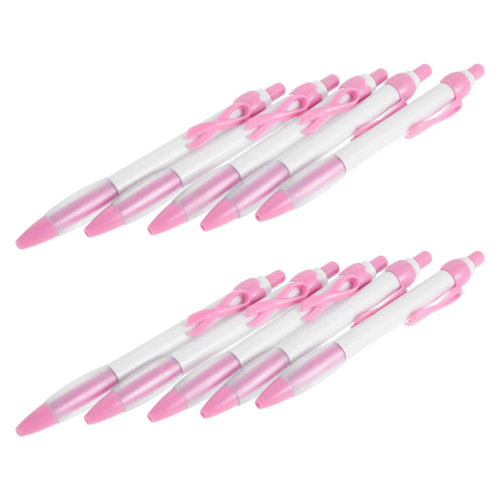 

12pcs Charity Ballpoint Pens Soft Grip Smooth Writing Breast Cancer Awareness Party Favors Fundraiser