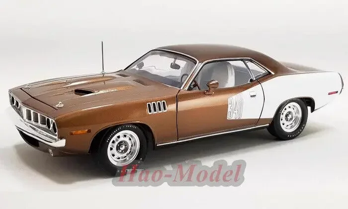 ACME 1/18 Nuovo Per Plymouth Cuda 1971 Pressofuso In Lega di Modello di Auto di Simulazione Ragazzi Regali Di Compleanno Hobby Display Collezione di Simulazione