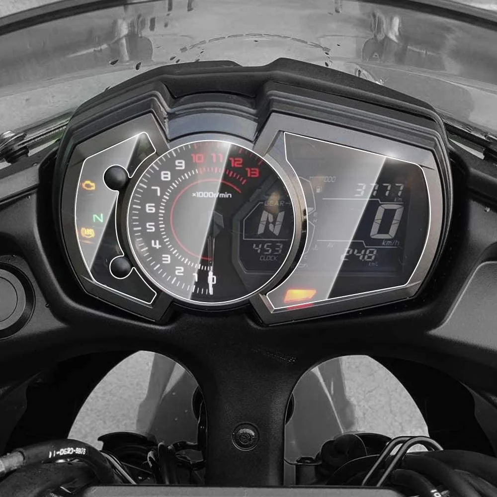 

for kawasaki 1000sx z1000 sx z1000sx 2017 2018 2019 cluster scratch protection film instrument dashboard cover guard 2 pcs