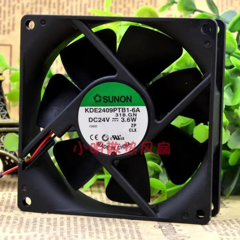 New Cooling Fan For SUNON KDE2409PTB1-6A DC 24V 3.6W Inverter Converter Fan 90*90*25MM
