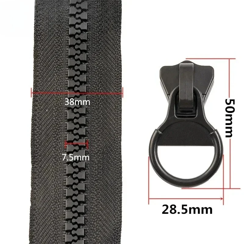 

1Pc Meetee 8# Closures Resin Zippers for Clothes 60-300cm Open-End Separating Zipper Down Jacket Zip Repair Sewing Accessories