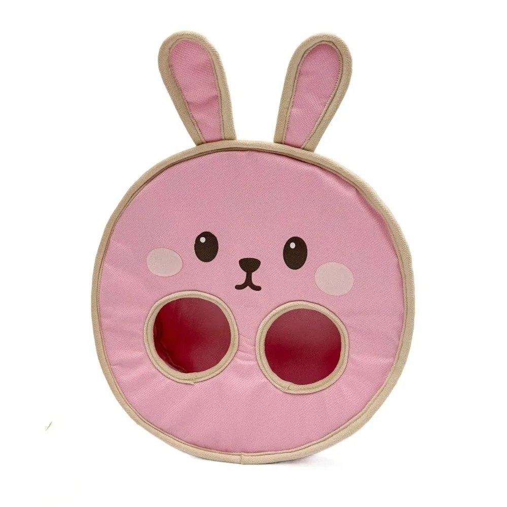 

Suspended Type Rabbit Hay Bag Bunny Shaped Chew-Proof Hamster Feeding Bag Cartoon Hay Hanging Pouch Bunny Feeding