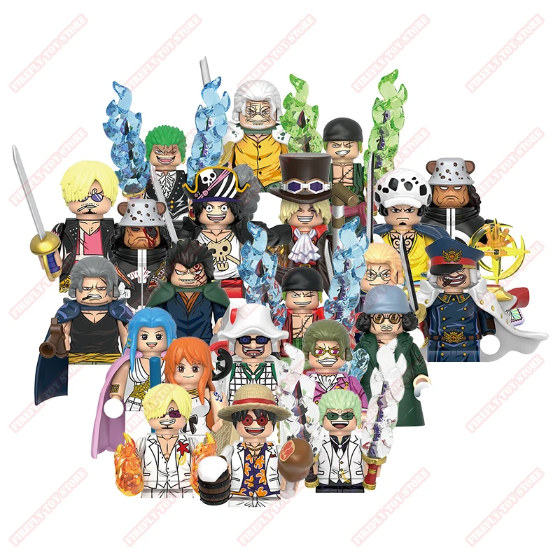 Juguetes periféricos de animación de una pieza, muñeca pequeña Kuma Rayleigh Dragon Vivi Shiryu Beckman, colección de figuras de acción de Anime