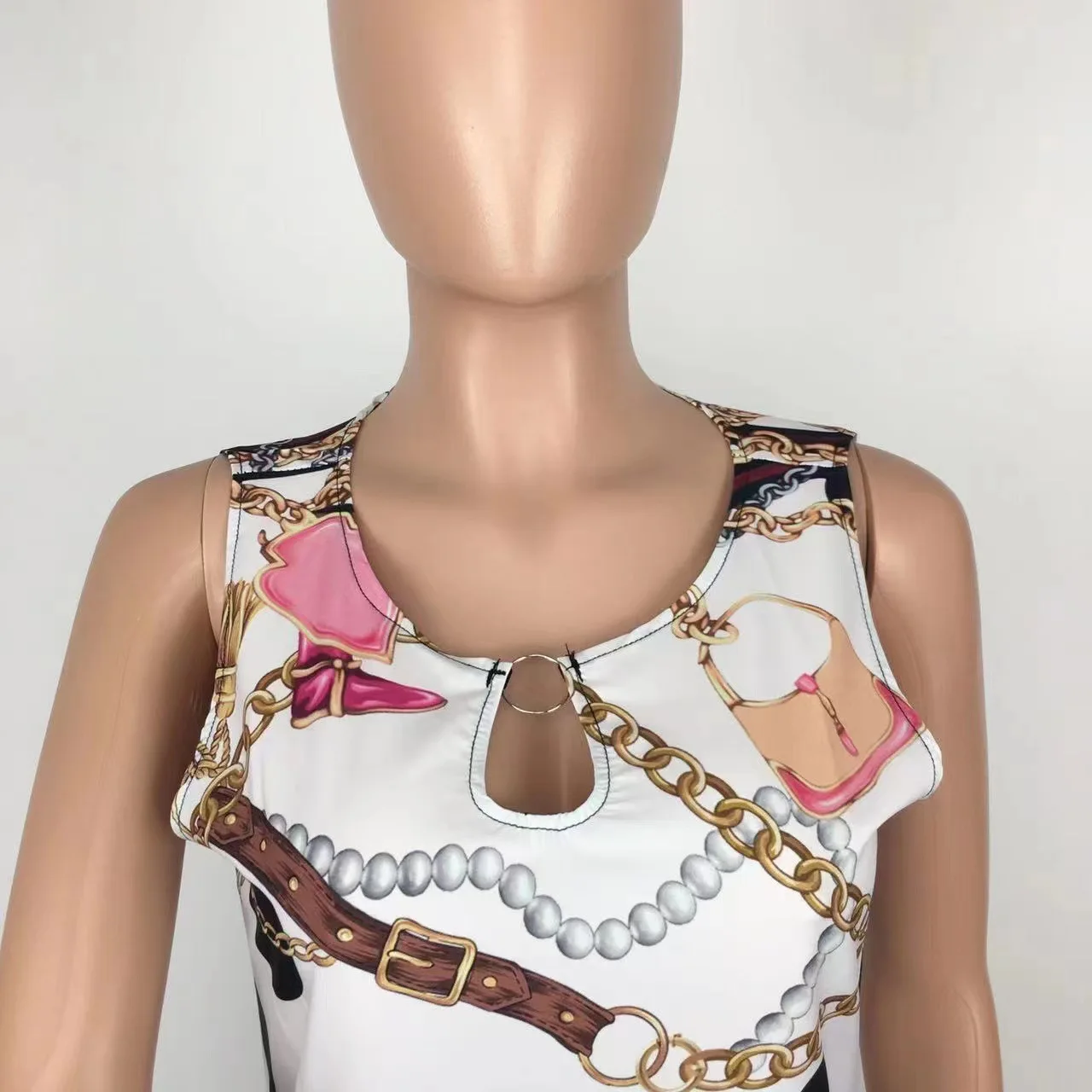 Jurken Voor Vrouwen Nieuwe Losse Bloemenprint Vintage Zomer Boho Lange Jurk Uitgesneden Ruches Elegante Mouwloze Strand Feest Maxi Jurk