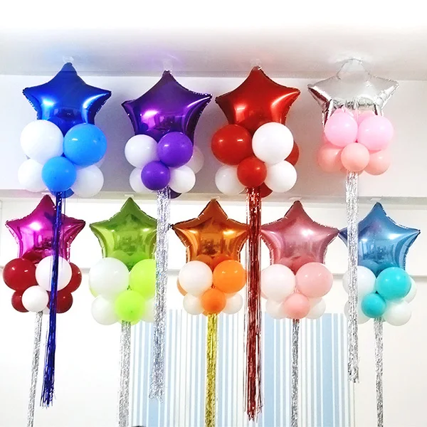 

10Pcs 18 Inch Star Balloons Evenly Inflated Tightly Sealed Party Wedding Birthday Decorations Star Balloons