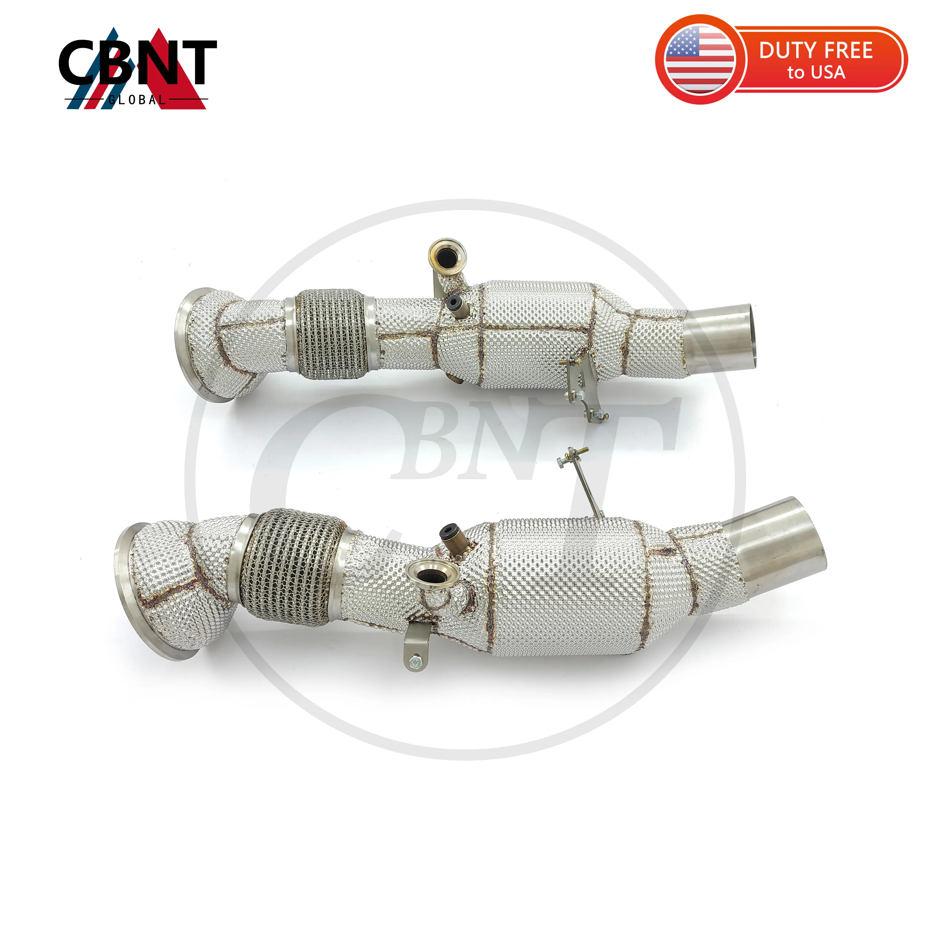 

CBNT High Quality 296 GTB Exhaust for Ferrari 296 GTB 3.0L V6 Free Flow Downpipe With Heat Shield Stainless Steel Exhaust Pipe