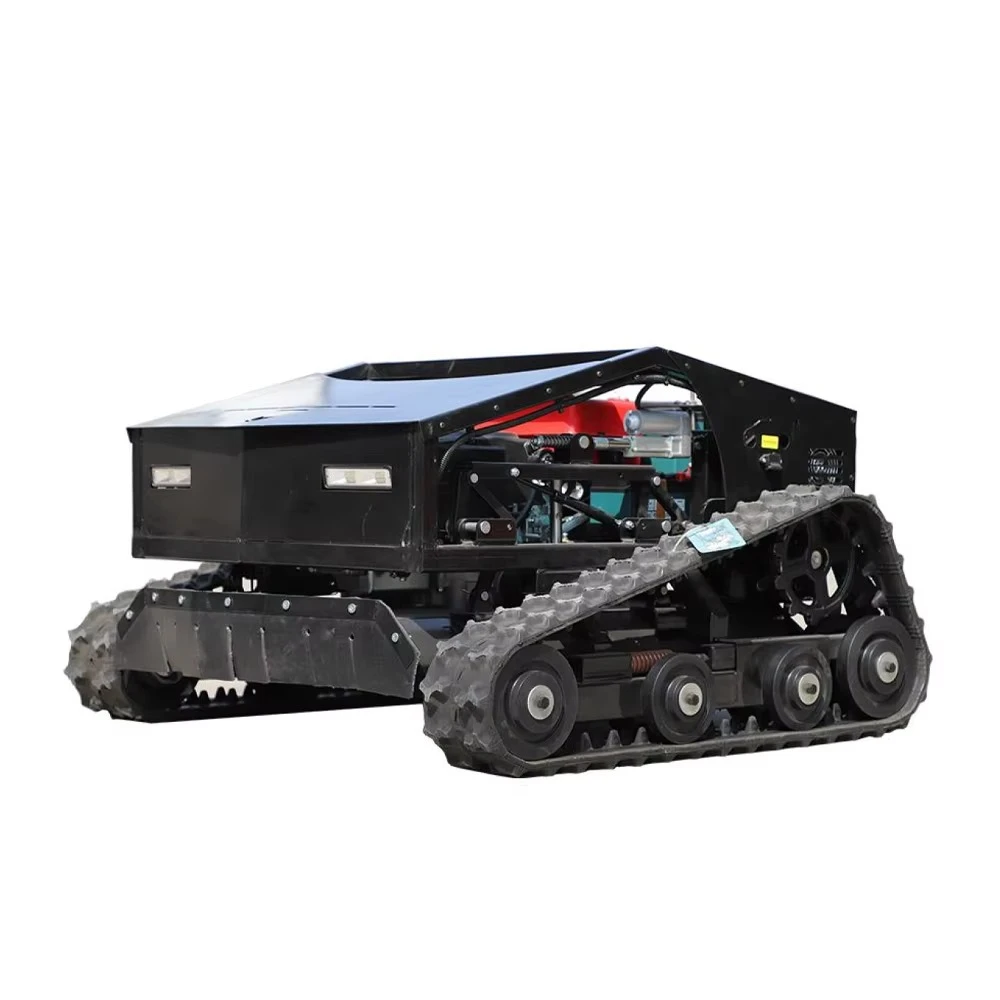 Mesin Pemotong Rumput RC Heavy Duty dengan Kecepatan 5KM/Jam, Mesin 224cc, Fungsi Start Remote Pintar & Stop Darurat