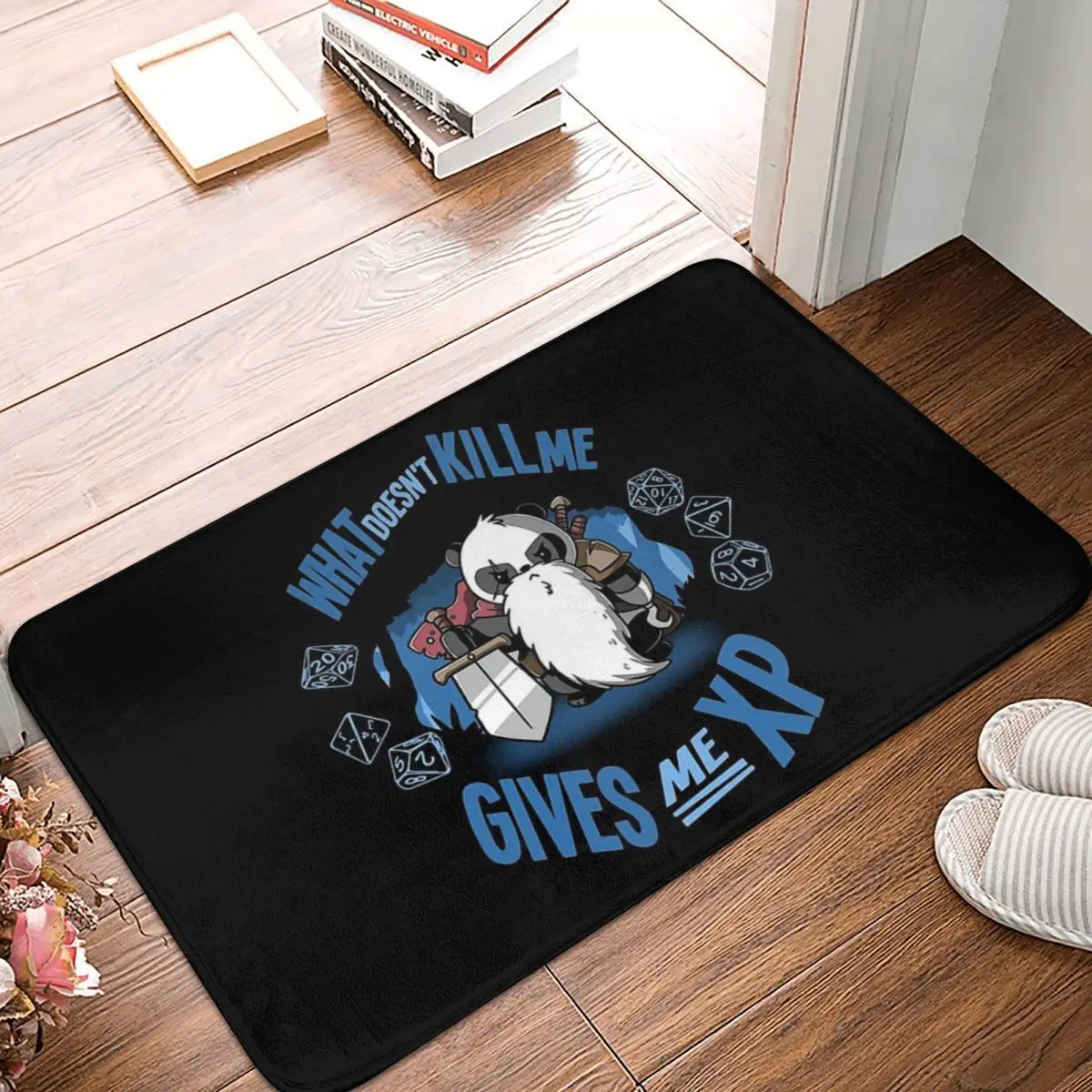 What Doesnt Kill Me Gives Me Experience Bathroom Non-Slip Carpet Dnd Game Bedroom Mat Welcome Doormat Home Decor Rug