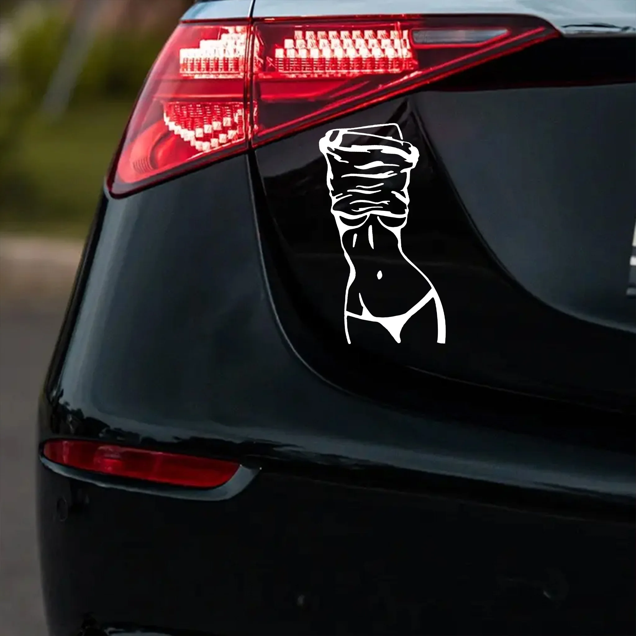 2 قطعة صورة ظلية جميلة دراجة نارية ملصقات مقاوم للماء DIY بها بنفسك دراجة نارية سكوتر نافذة السيارة شارات الفينيل زينة ذاتية اللصق