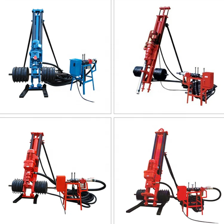 Portable Rotary Borehole Drilling Rig Hard Rock Mining Small DTH Drilling Rig Machine