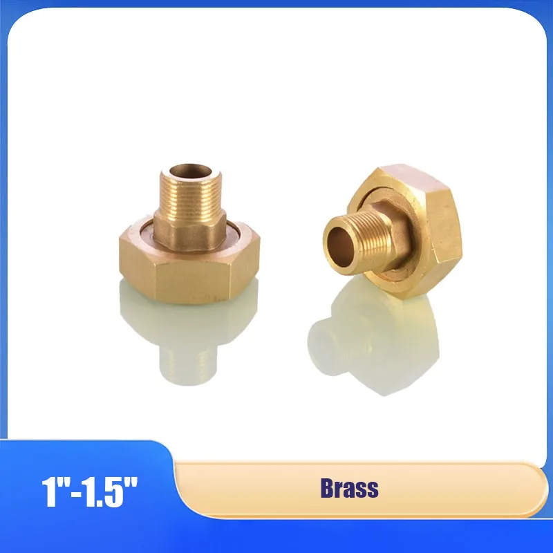

Solid Brass Adapter for Tap Water Meter & Pump - 3/4" 1" 1.5" & 1/2", Male/Female & Double Female Thread Union