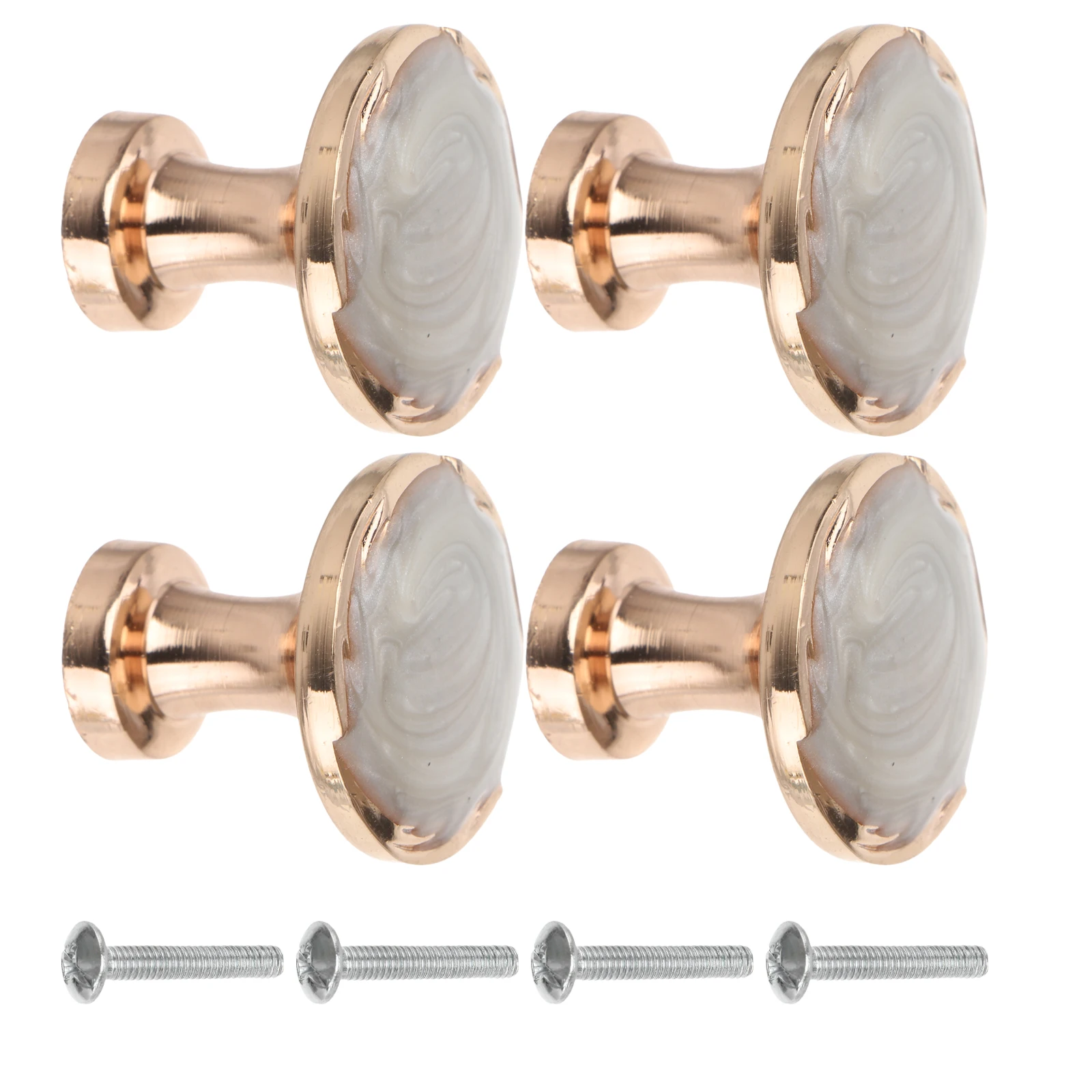 

4pcs Round Cabinet Pull Handle 6510 Single Hole Bronze Durable Drawer Grip For Wardrobe Bathroom Office Ktv Hotel