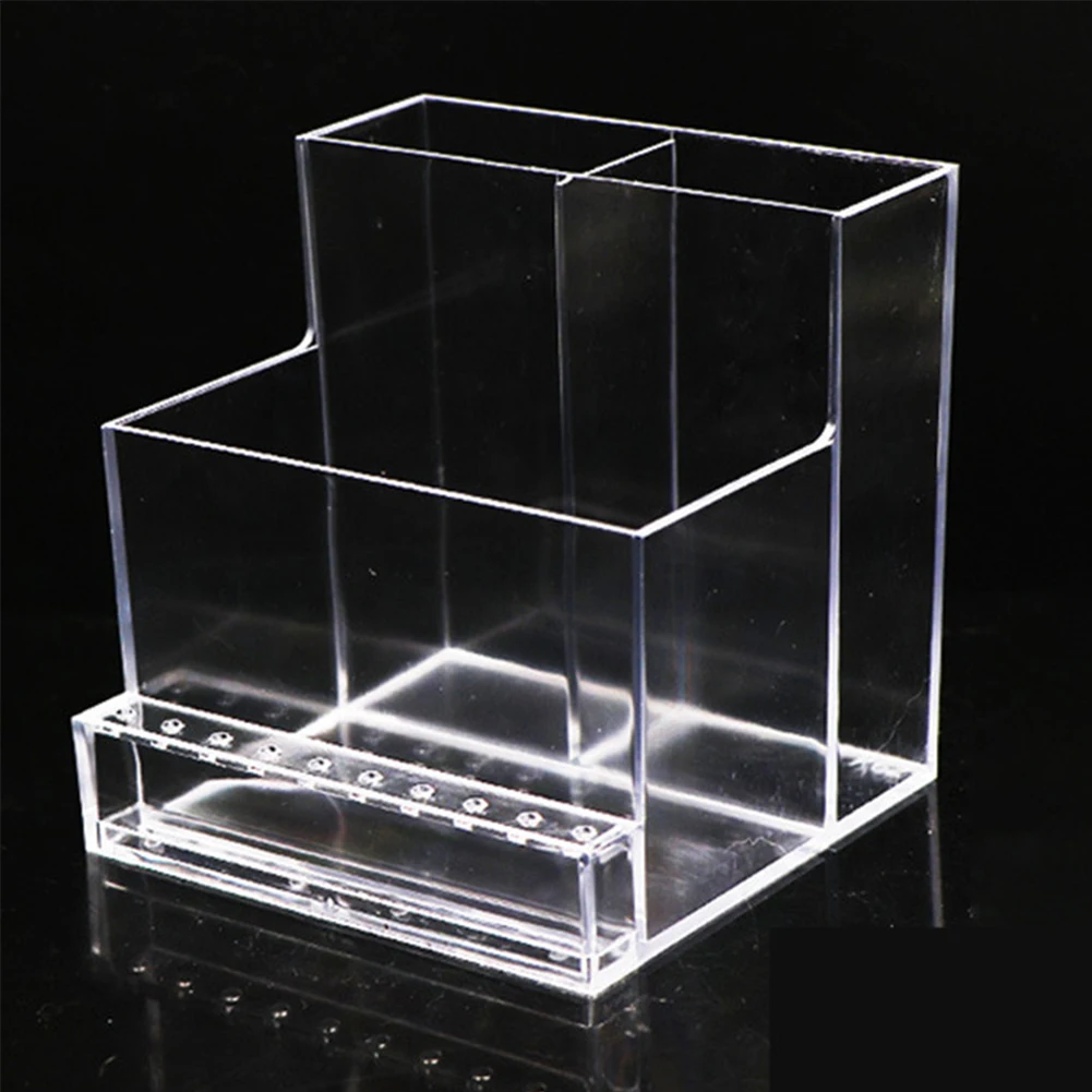 Transparent Nail Drill Bits Storage Rack 3-Row