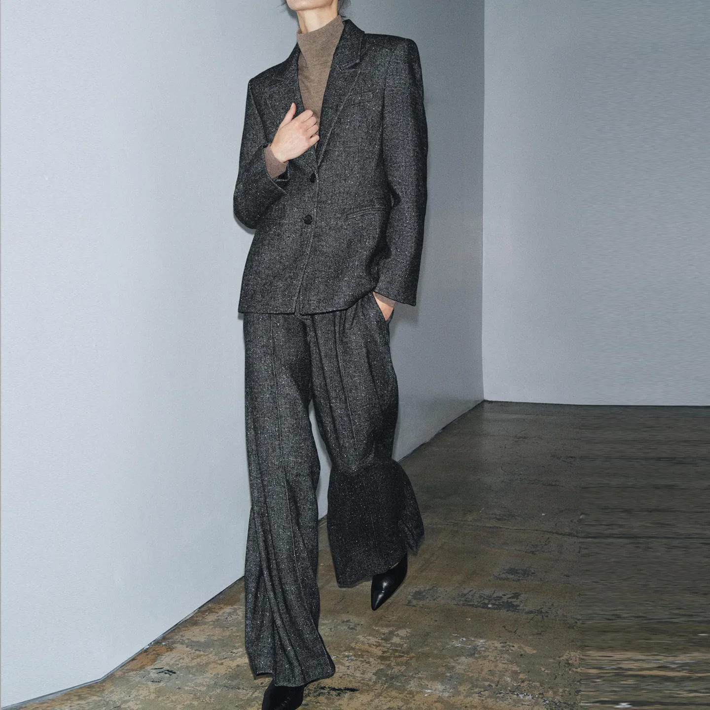 Abito da donna Jaet e pantaloni Set lungo Sve Pure Color European Sle Faionable Collezione autunnale Z Brand