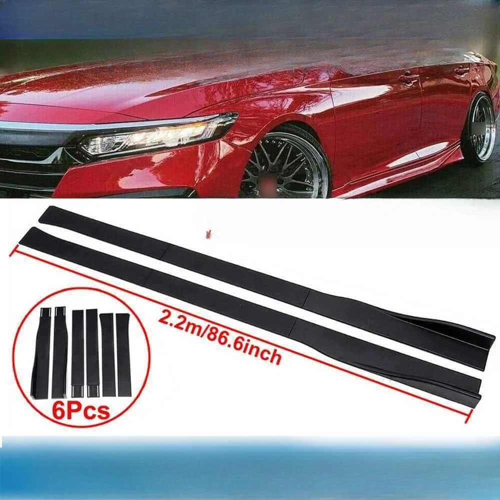 

2.2M/86.6" For Dodge Charger RT SRT SXT Gloss Black Car Side Skirt Lip Splitter United States