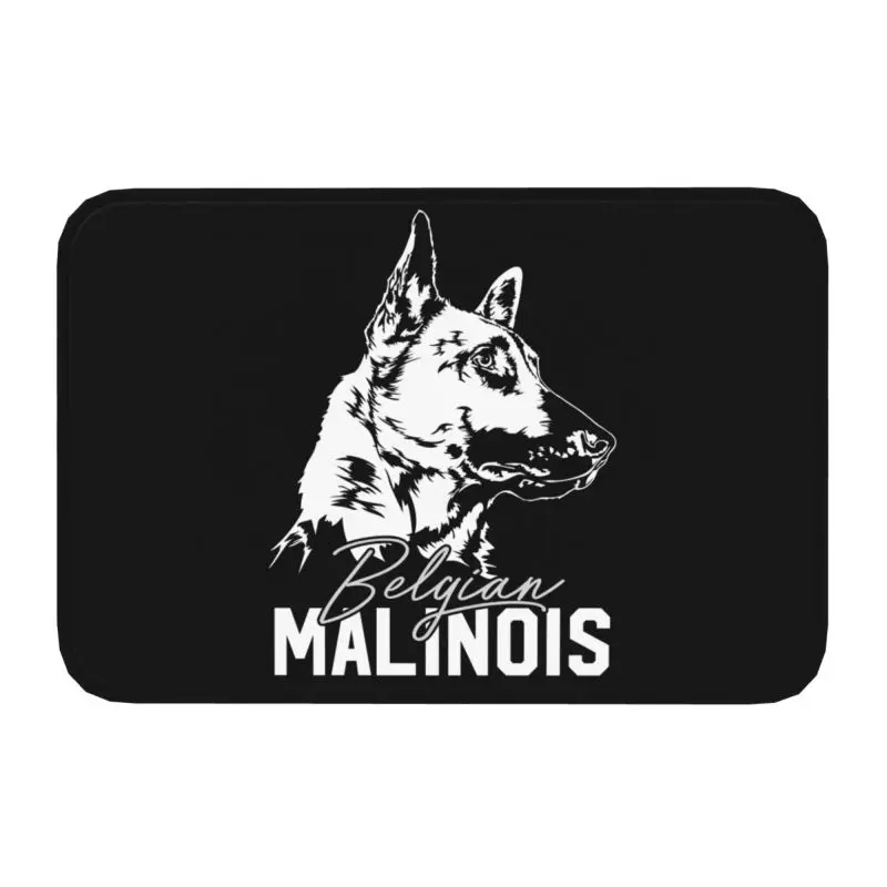 Custom Belgian Malinois Dog Doormat Anti-Slip Entrance Room Door Floor Mat Mechelaar Shepherd Dog Bedroom Balcony Carpet Rug