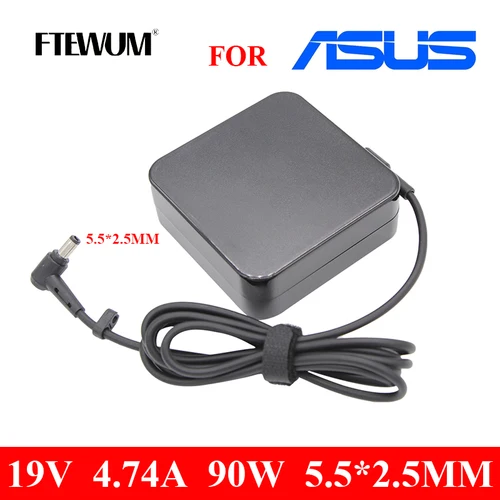 Imagen 1 del producto 19V 4.74A 90W 5,5*2,5mm adaptador de cargador para ordenador portátil ADP-90YD para ASUS Toshiba/Lenovo A53S A8J q550l k55a n56V x54c x551c k55vd K52