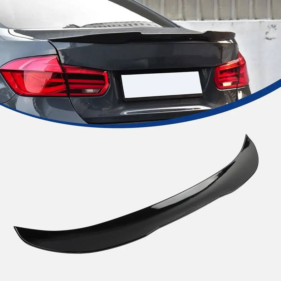 

Спойлер подходит для BMW F30 amp 20152018 BMW F80 M3, PSM Style Tail Trunk Lip Wing Спортивный внешний вид Глянцевый черный