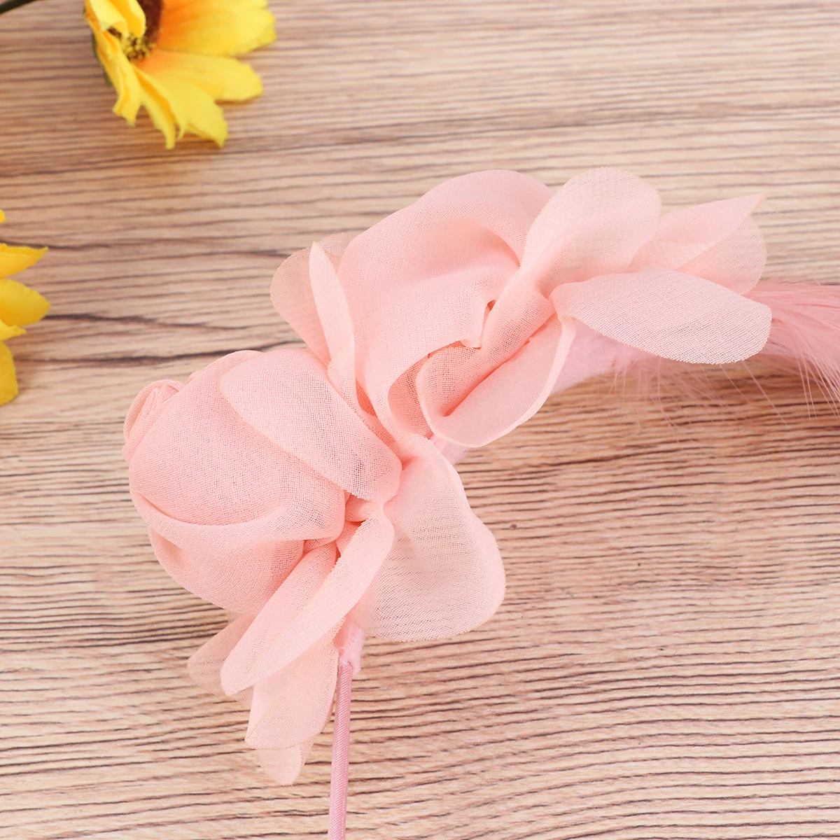 

Headband Hair Ribbon Women Loop Girls Hairband Grace Barrettes Lady Miss Pink Alloy Chiffon Beautiful Texture Hairstyles