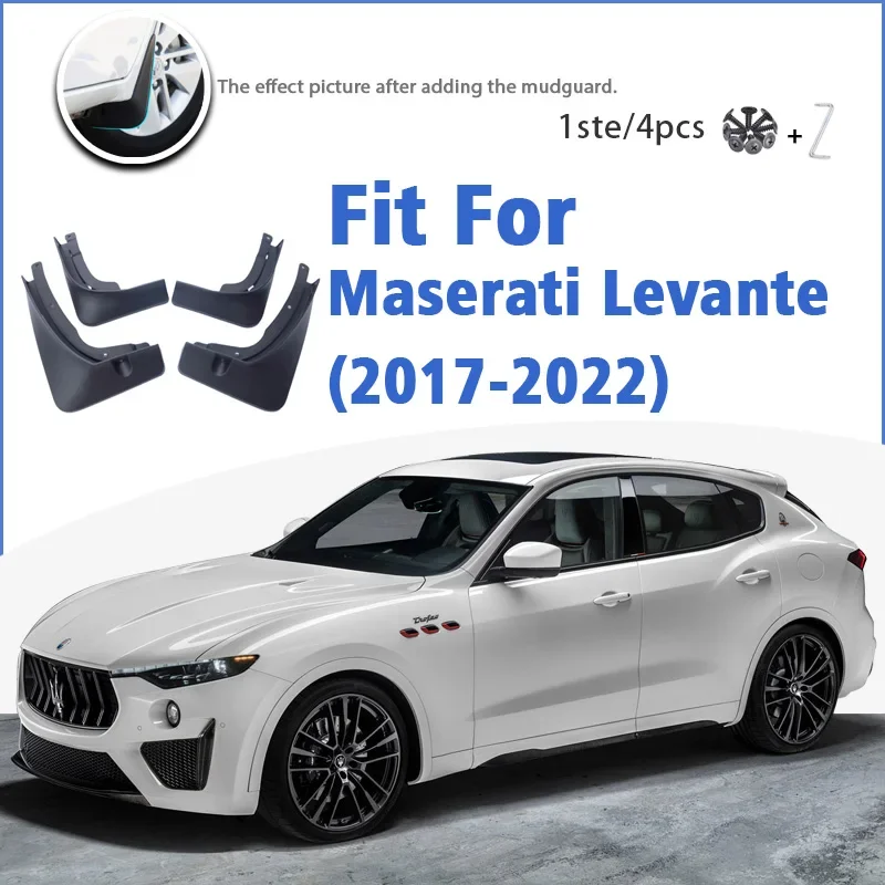 

Mudguard For Maserati Levante 2017-2022 Front Rear 4pcs Mudflaps Mudguards Car Accessories Auto Styline Splash Guard Fender