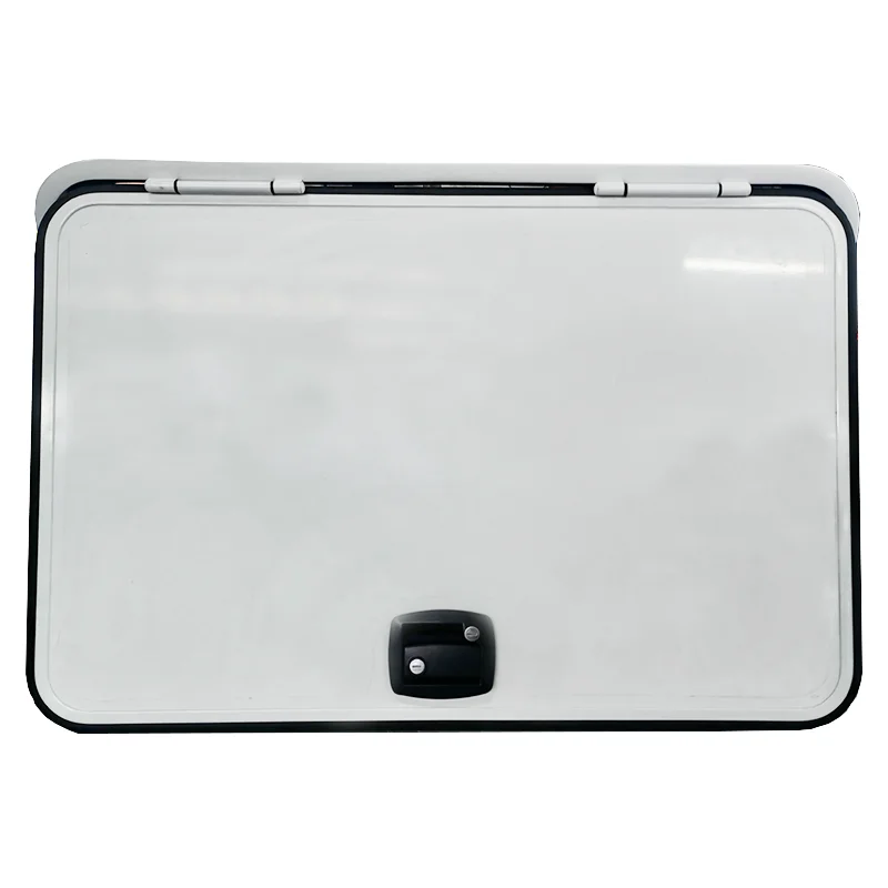 Factory Price 900x600mm RV Simple Doors Strong Aluminum RV Caravan Camper Trailer Cargo Hatch Doors with Mechanical Locks