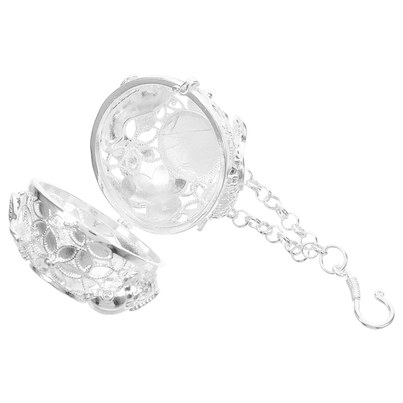 

Mini Incense Burner Vintage Copper Hollow Ball Hanging Fragrance Pendant for Home Office Car Insence Burner Office Censer Ball