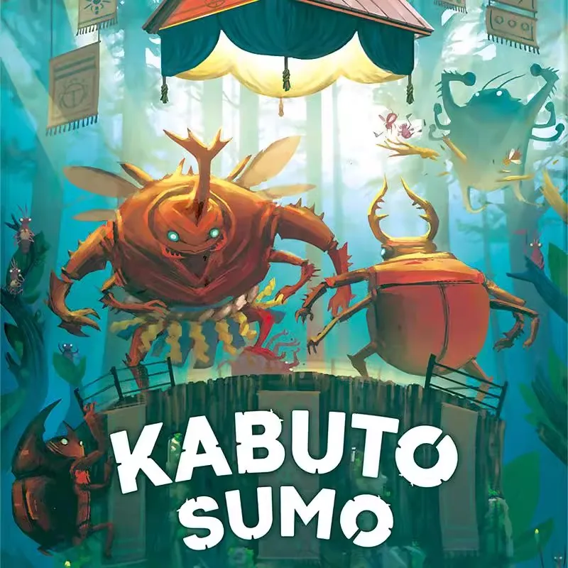 Kabuto Sumo All Stars Board Game, Family and Party, Funny Table Game, Friends Entertainment, Strategy Game, 2-4 Players