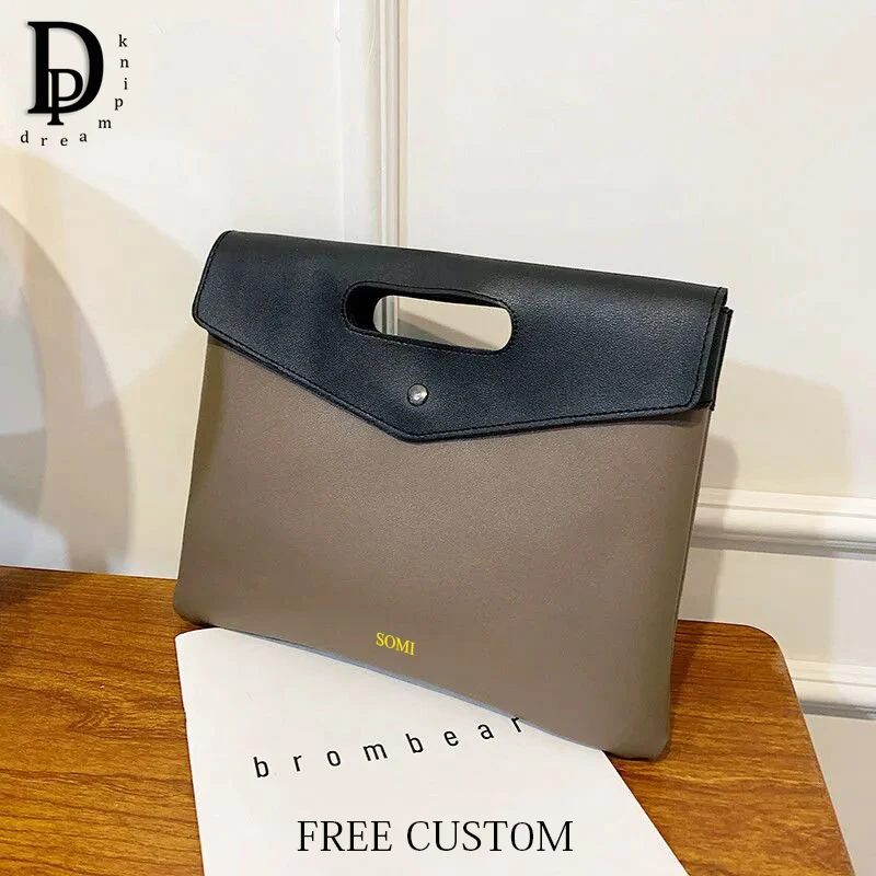 Luxury Design Fashion Tote Bag For Woman Large Capacity PU Leather Lady Daily Handbag Custom Name Business Office Shopping Bag